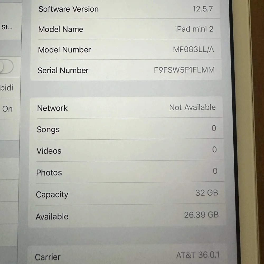 Apple iPad Mini 2 32GB WiFi & Cellular Capable Excellent Condition!